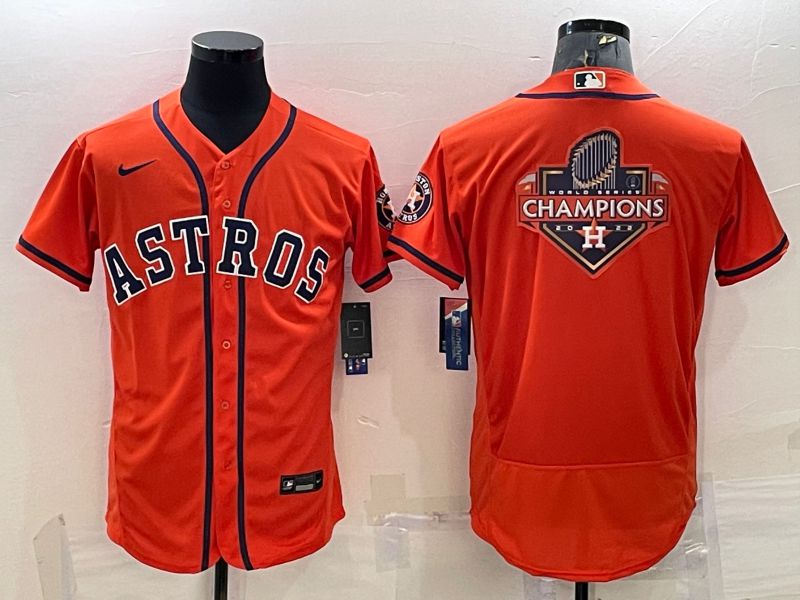 Men Houston Astros Blank Orange Elite Nike 2022 MLB Jerseys->houston astros->MLB Jersey
